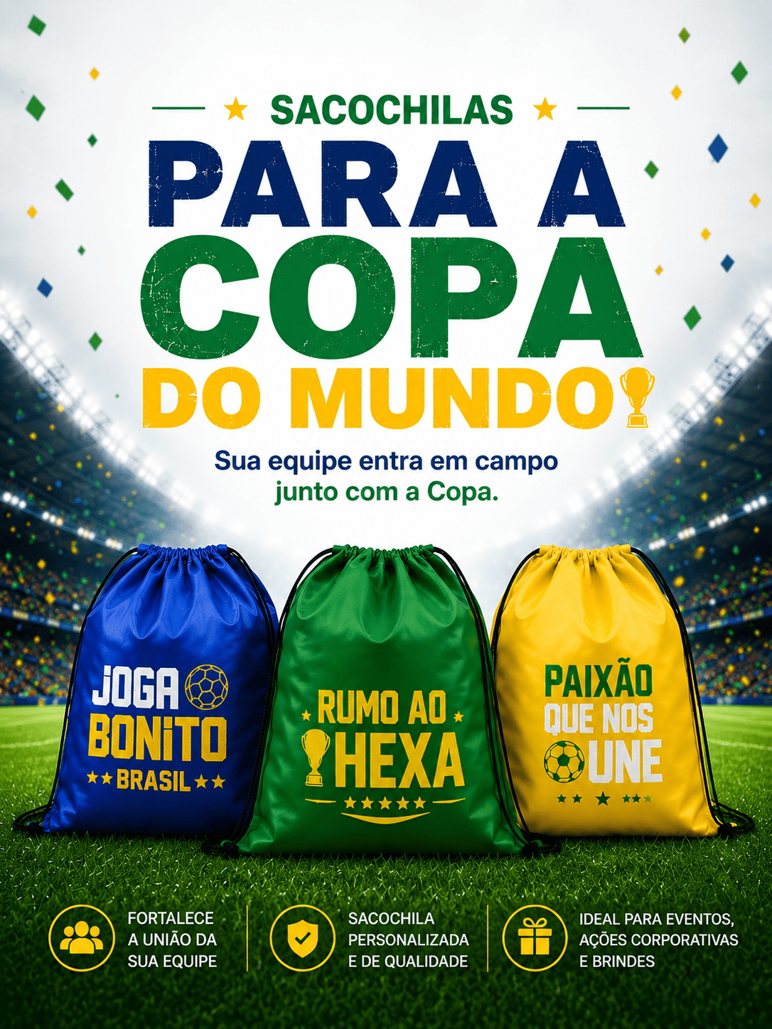Sacochila para a Copa